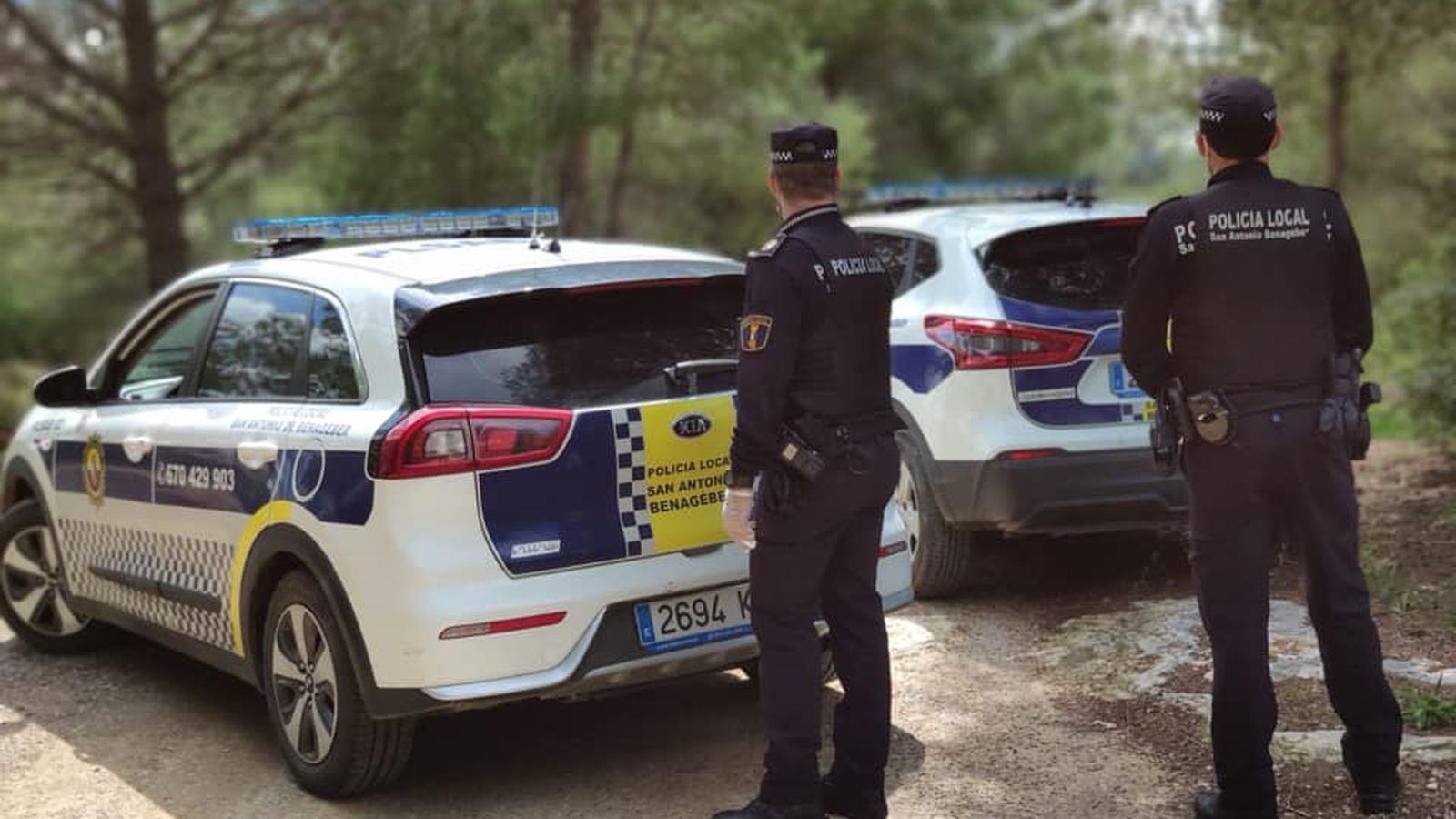 Agents de la Policia Local de Sant Antoni de Benaixeve, en una imatge d'arxiu
