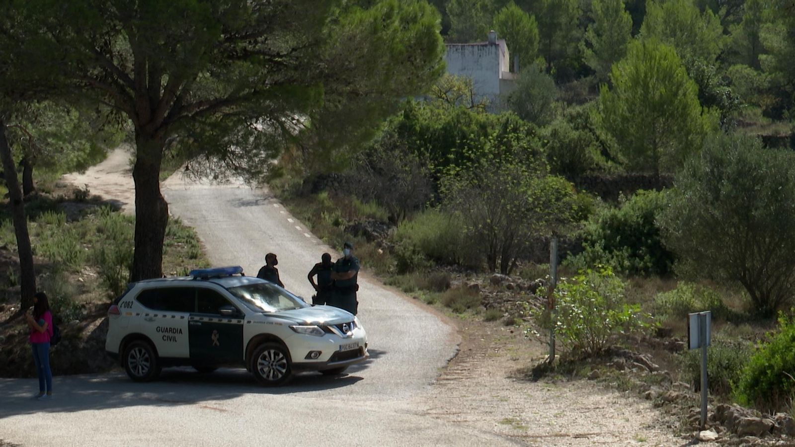 Agents de la Guardia Civil en la zona de recerca del cos de Marta Calvo