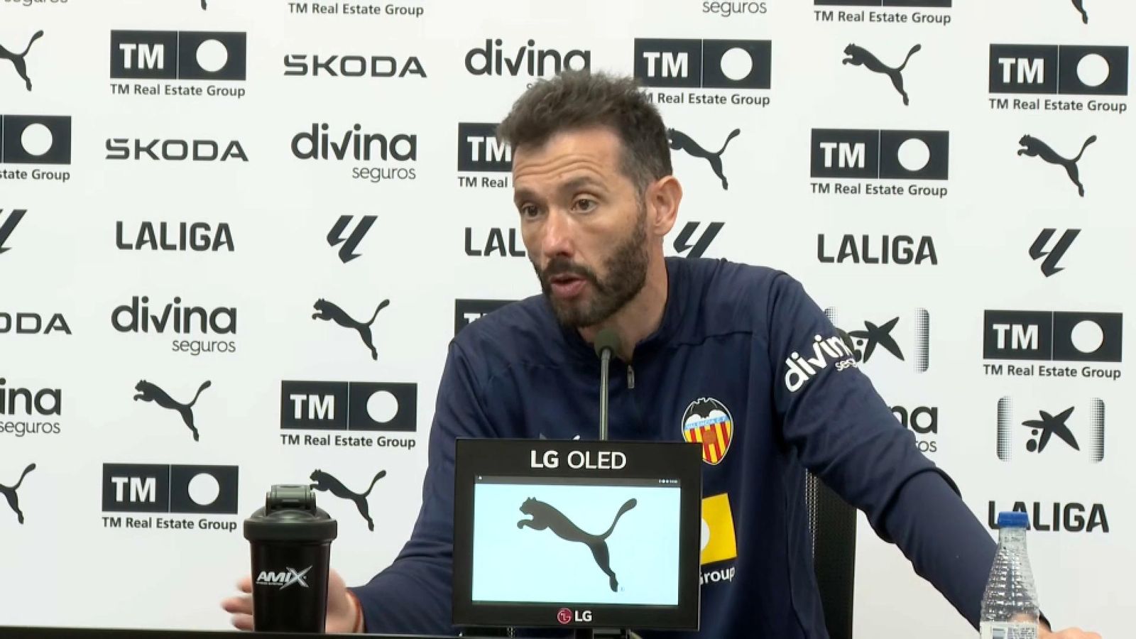 El tècnic del València CF, Carlos Corberán