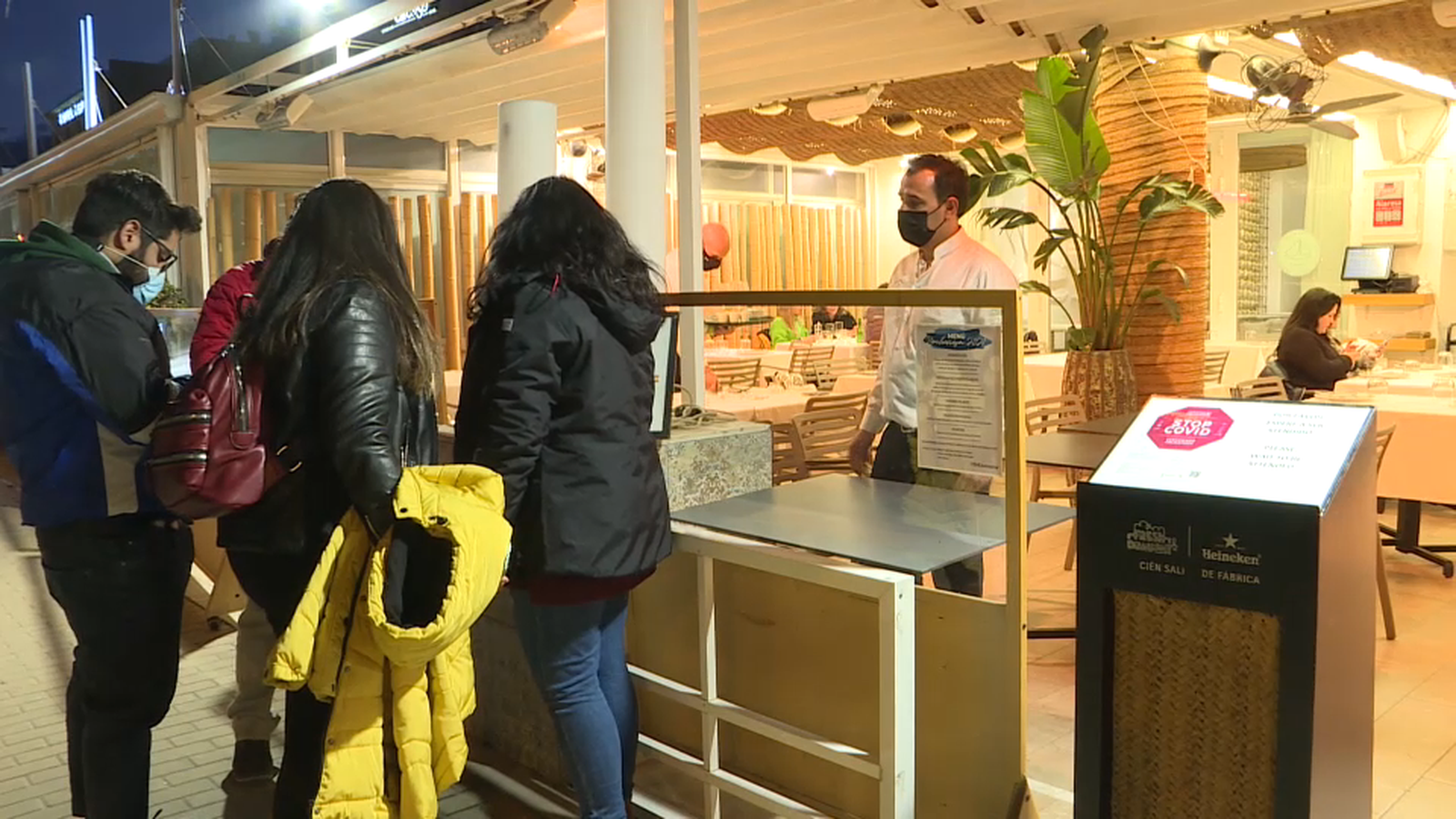 Restriccions en un restaurant