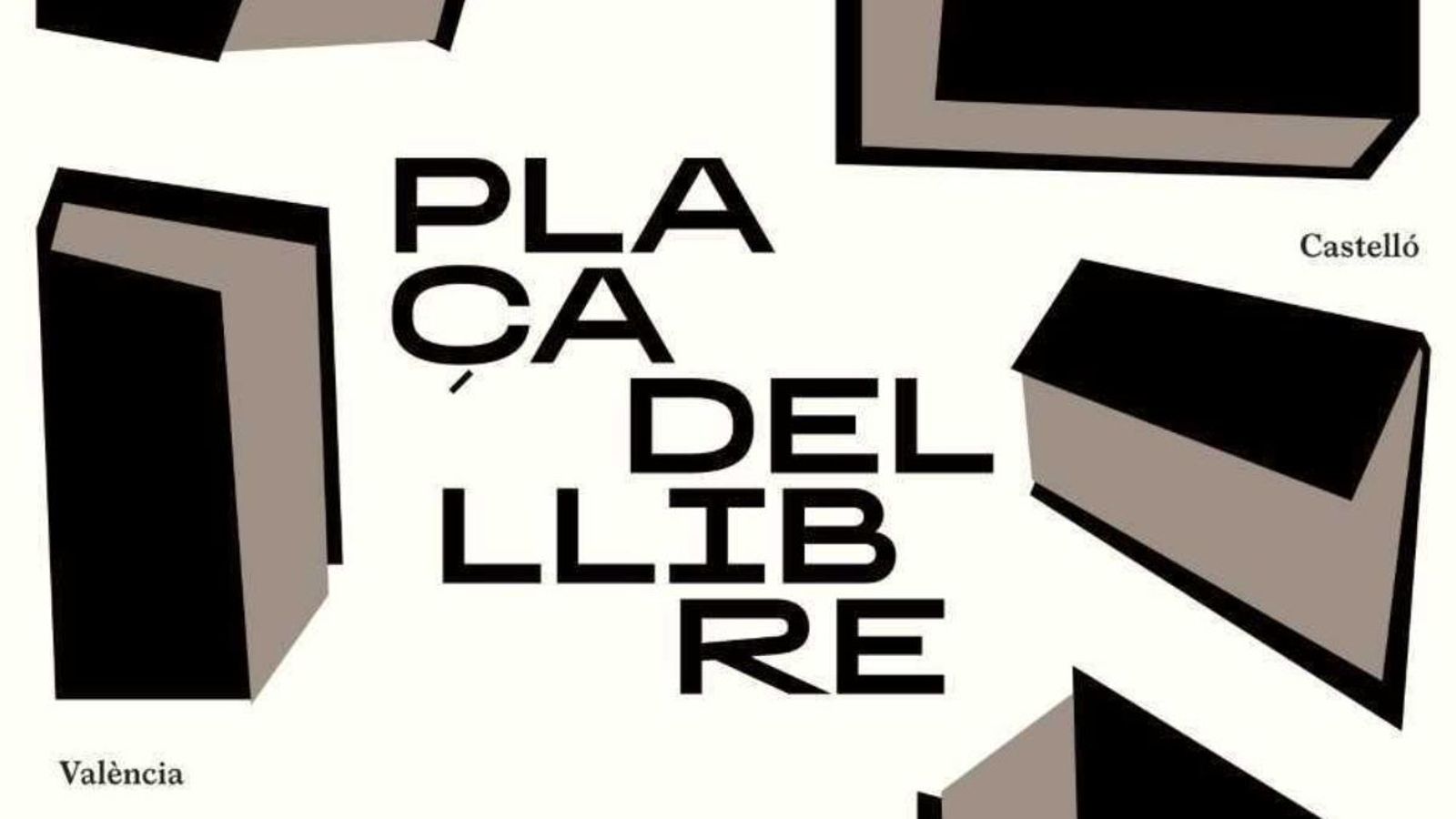 Cartell genèric de la Plaça del Llibre dissenyat per Ibán Ramón.