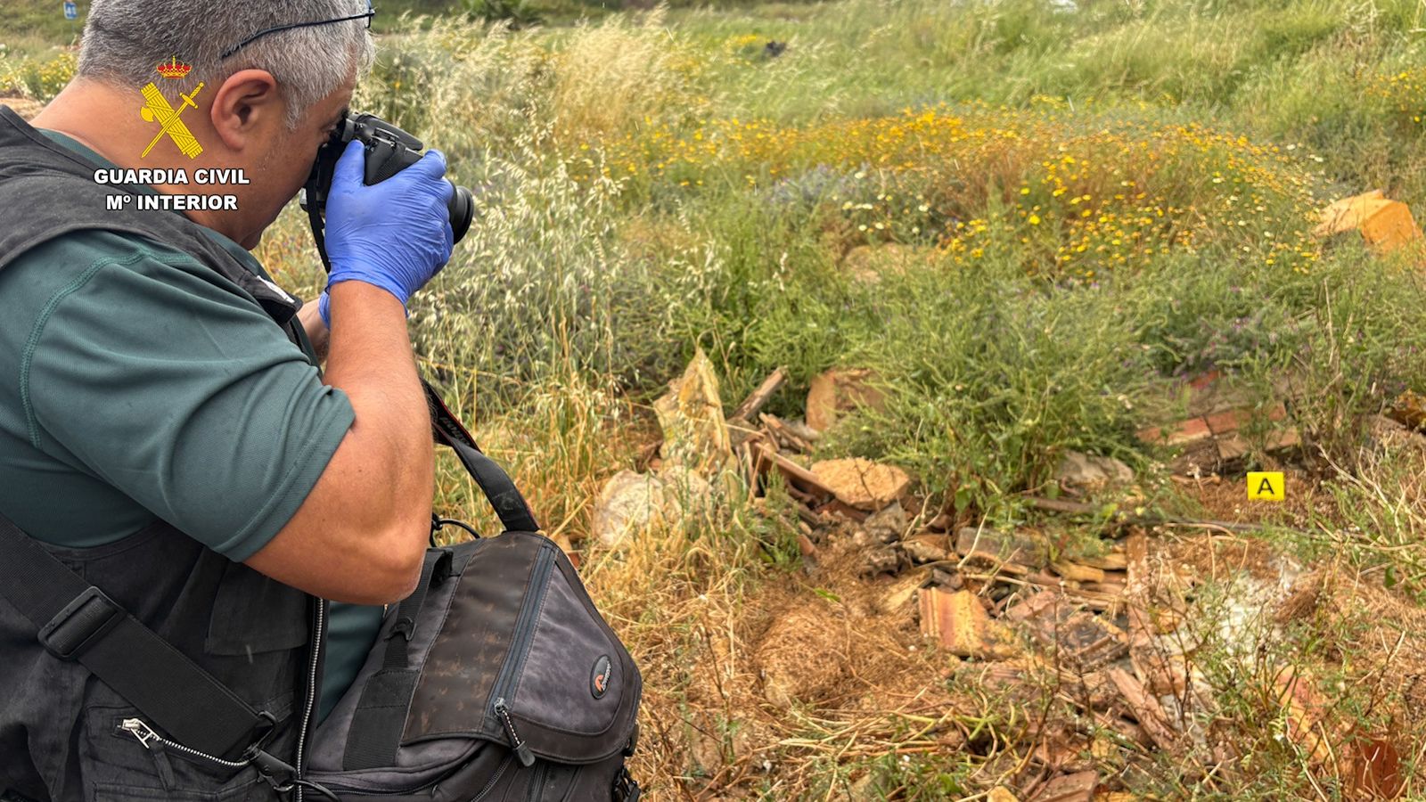 Inspecció ocular del Grup d'Homicidis de la Guàrdia Civil