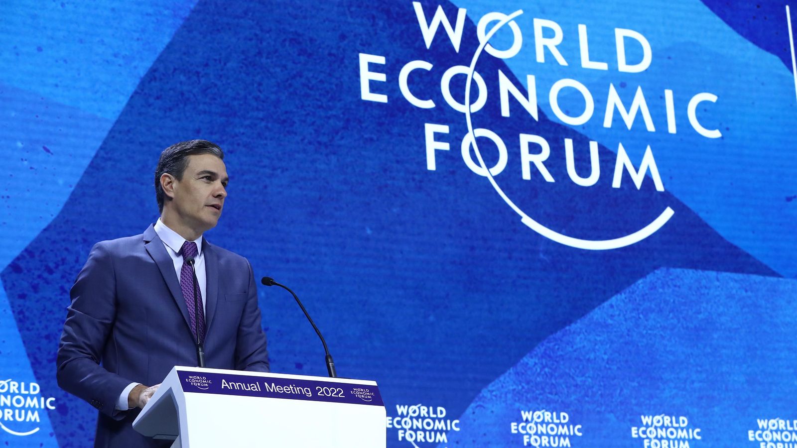 Pedro Sánchez a Davos, Suïssa, en el Fòrum Econòmic Mundial