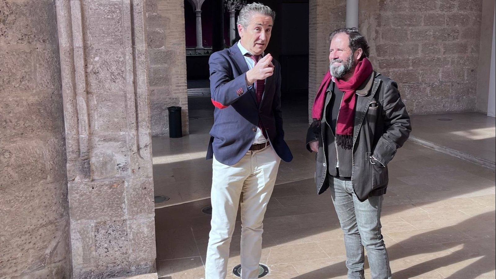 Nicolás Bugueda (esquerra) és el nou gerent del Consorci de Museus de la Comunitat Valenciana