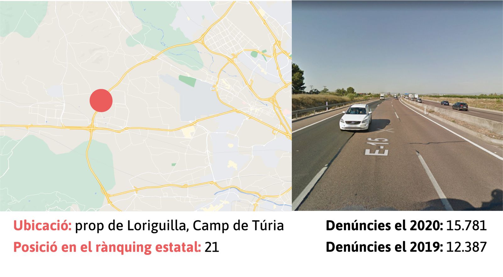 Ubicació del radar del punt quilomètric 337 de la A-7