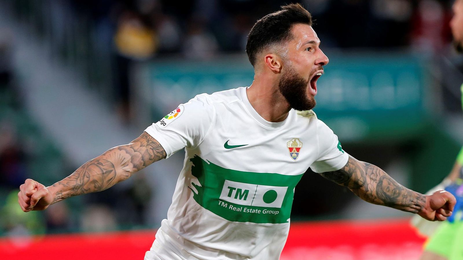 Tete Morente celebra un dels gols