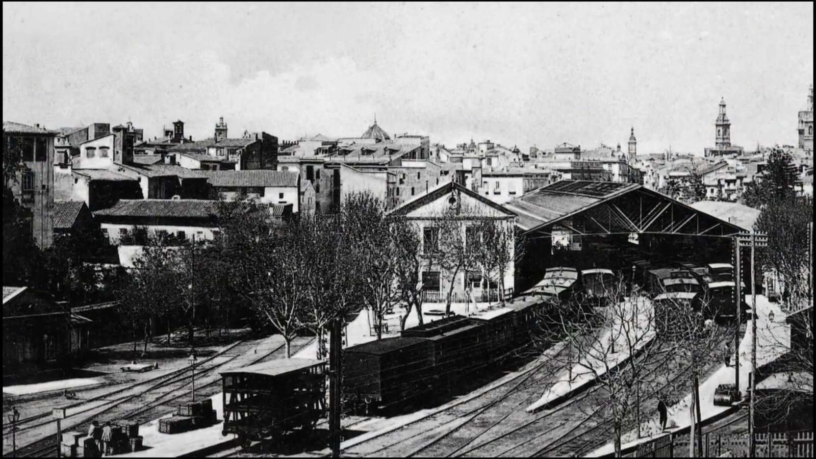 Imatges de l'anterior ubicació de l'Estació del Nord