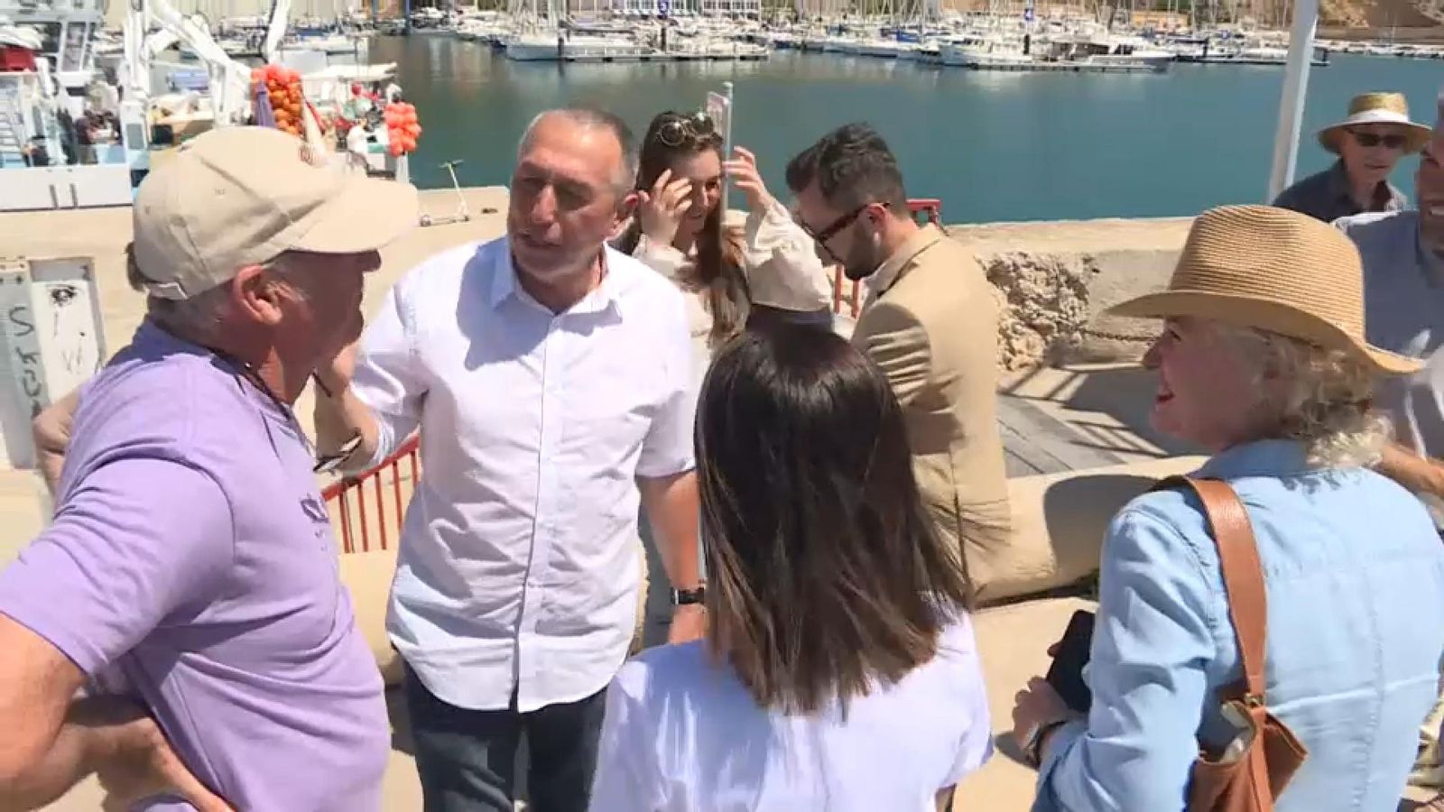 Joan Baldoví (Compromís) aquest dimarts al port de Xàbia