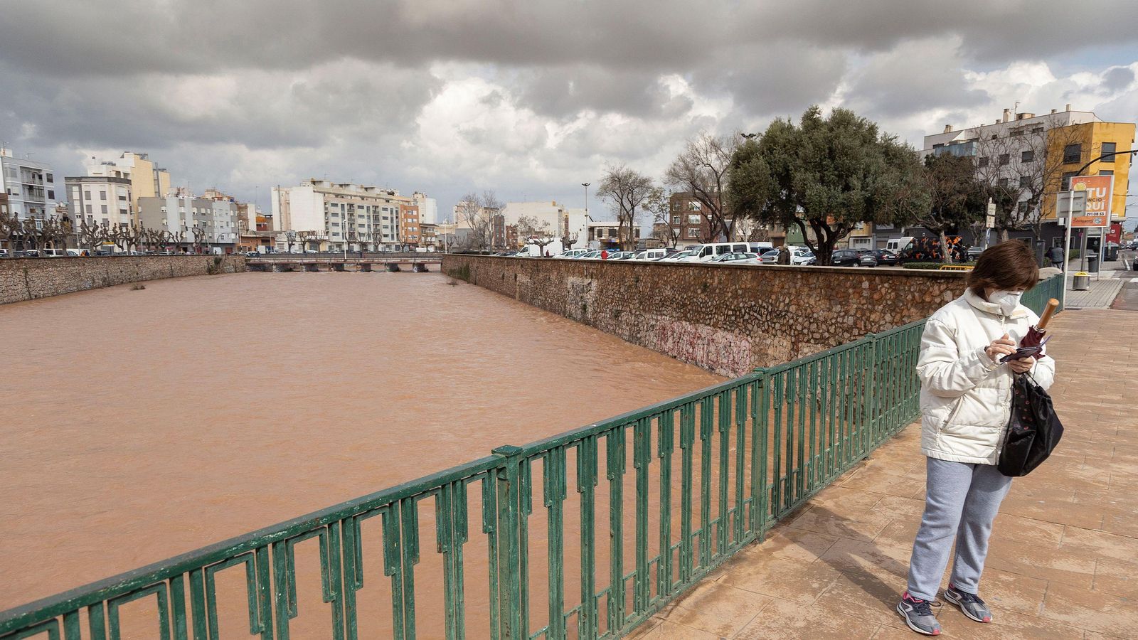 El riu Anna, al seu pas per Borriana, en una imatge d'aquest dimarts