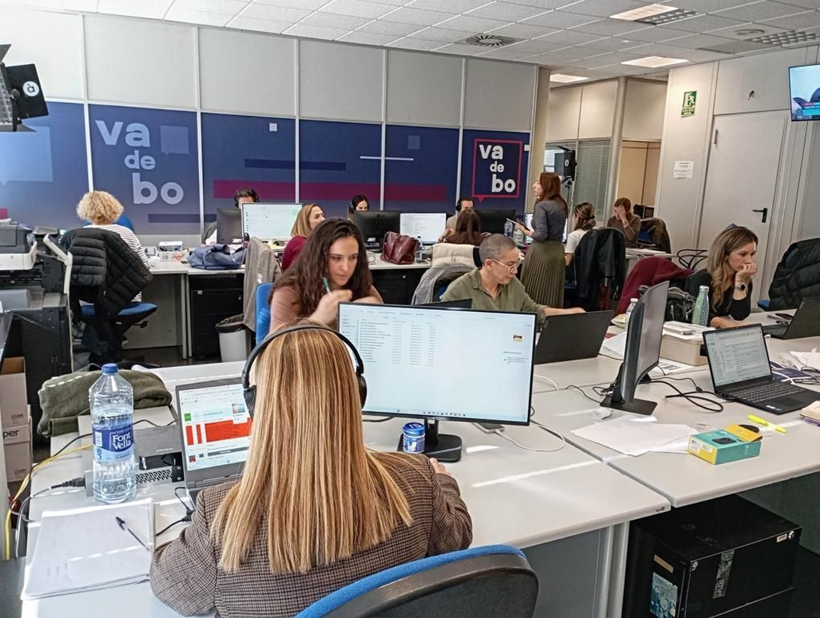 L'equip de continguts en marxa