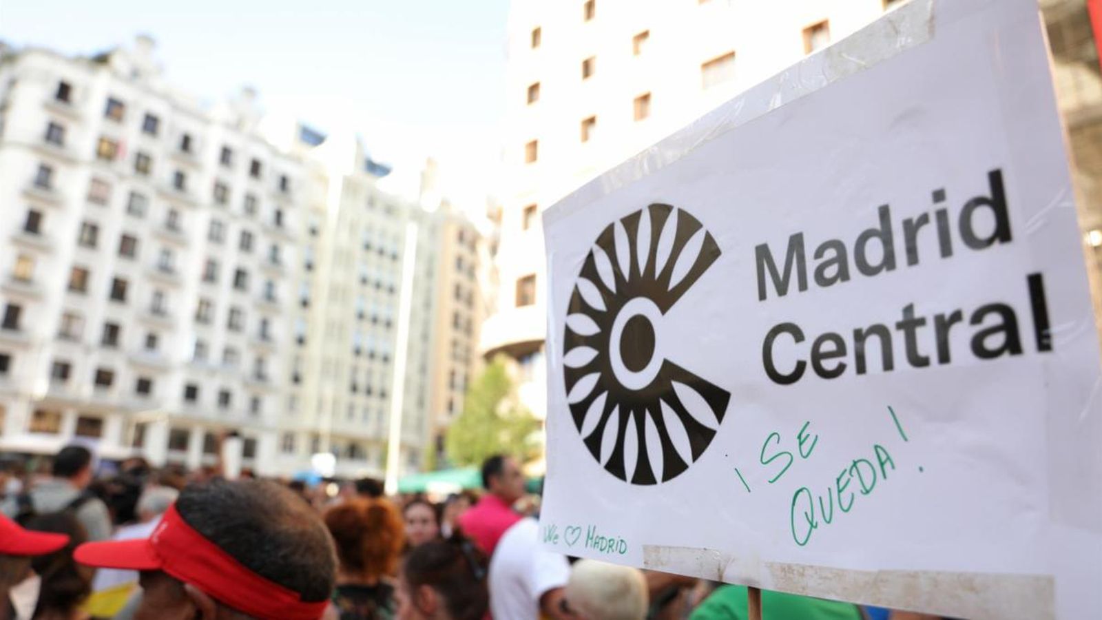 Manifestació a favor de Madrid Central, a Madrid
