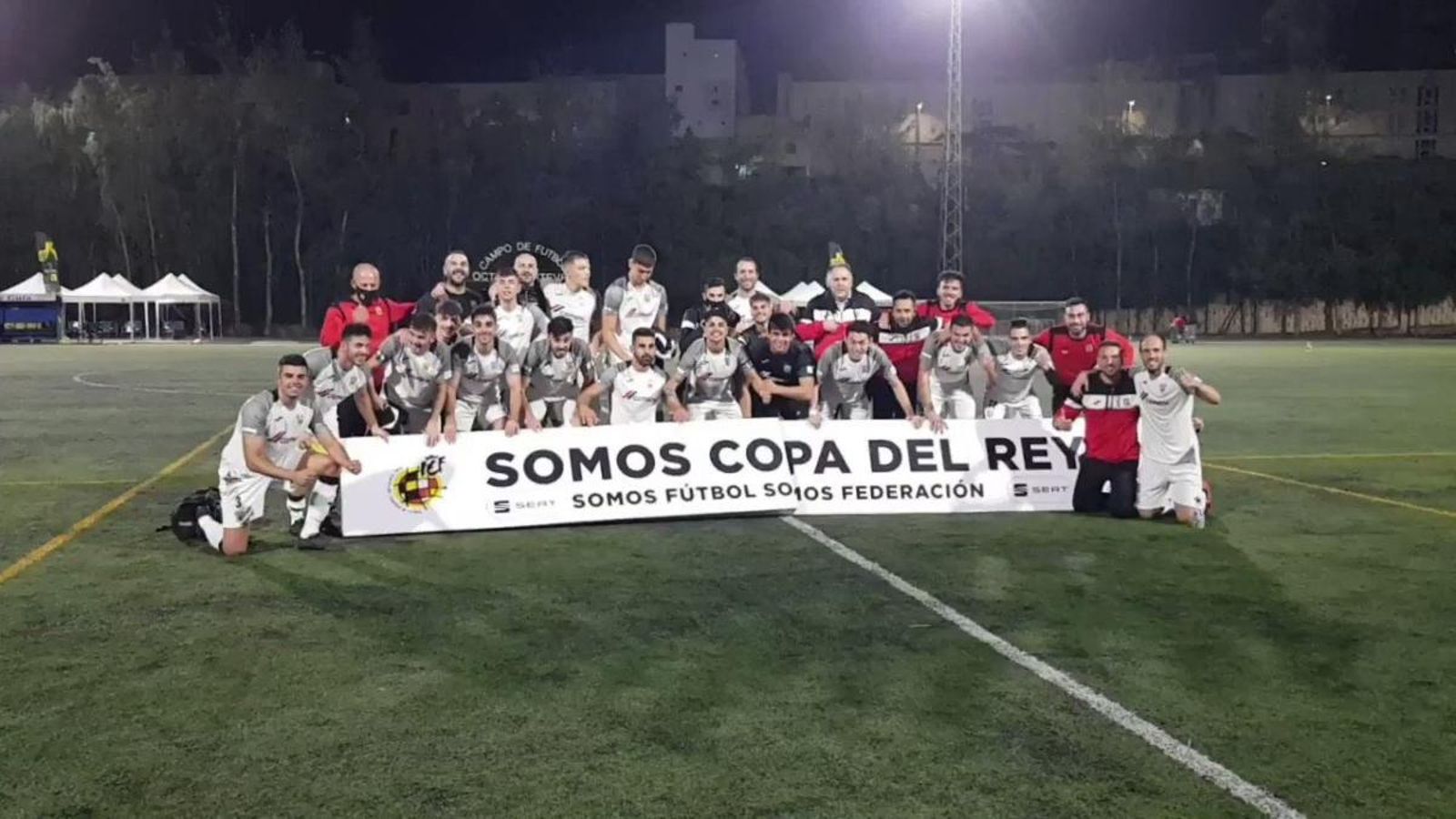 El CD Buñol celebra la classificació a la Copa del Rei