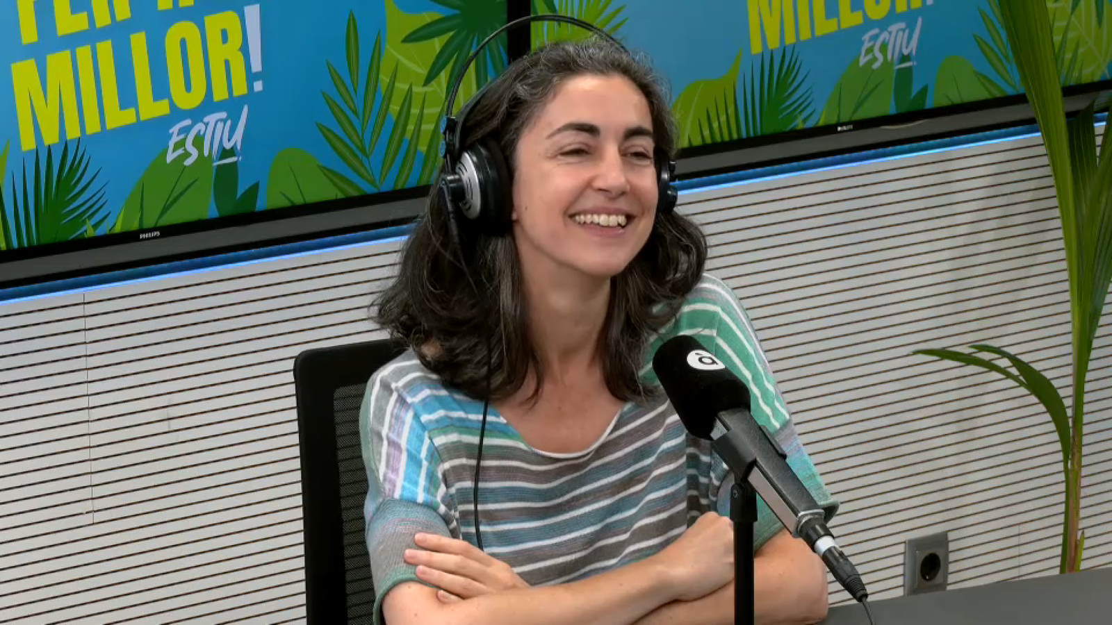 Avelina Prat en un moment de l'entrevista