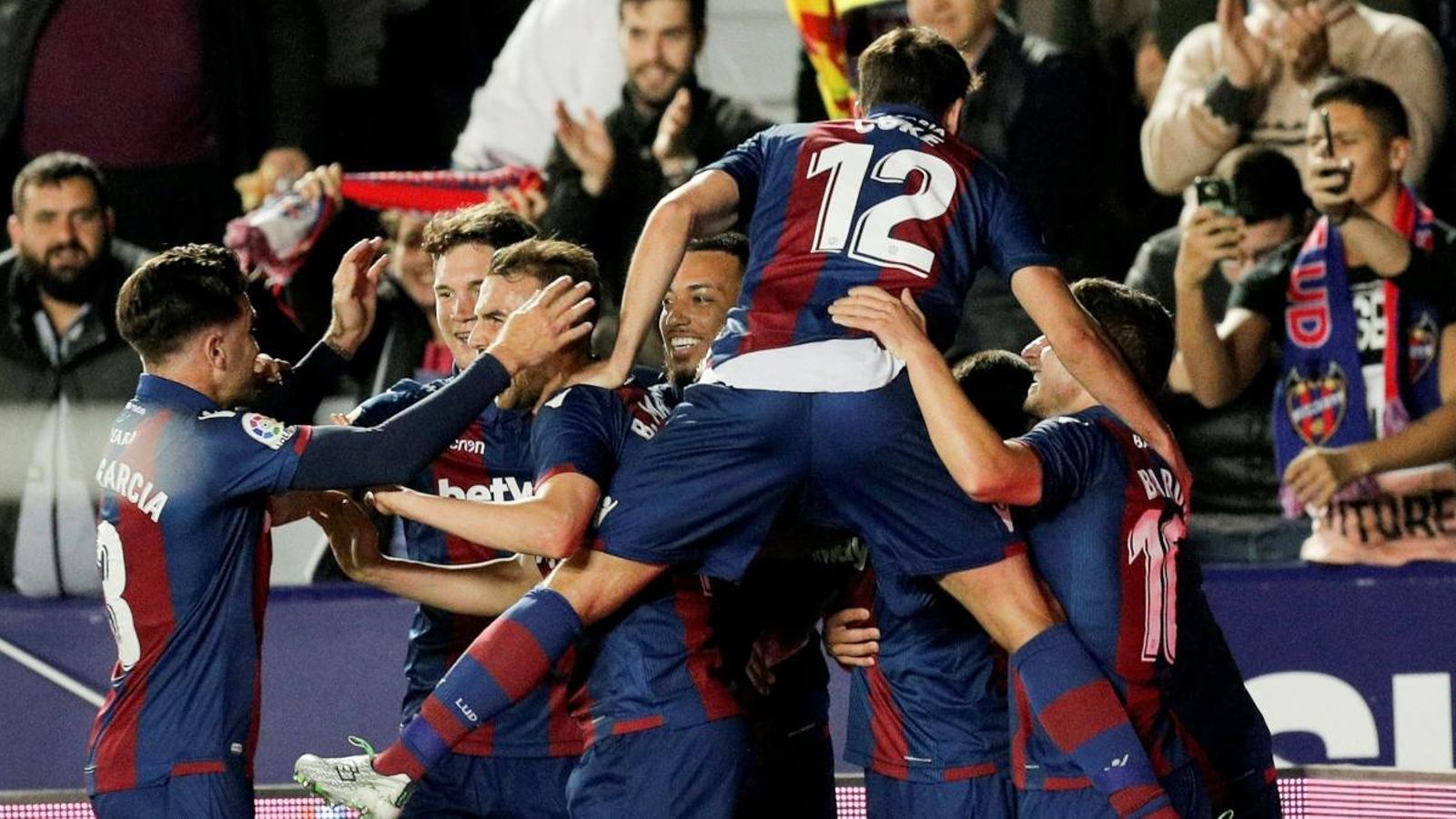 Els jugadors del Llevant han sigut una pinya enfront del Betis