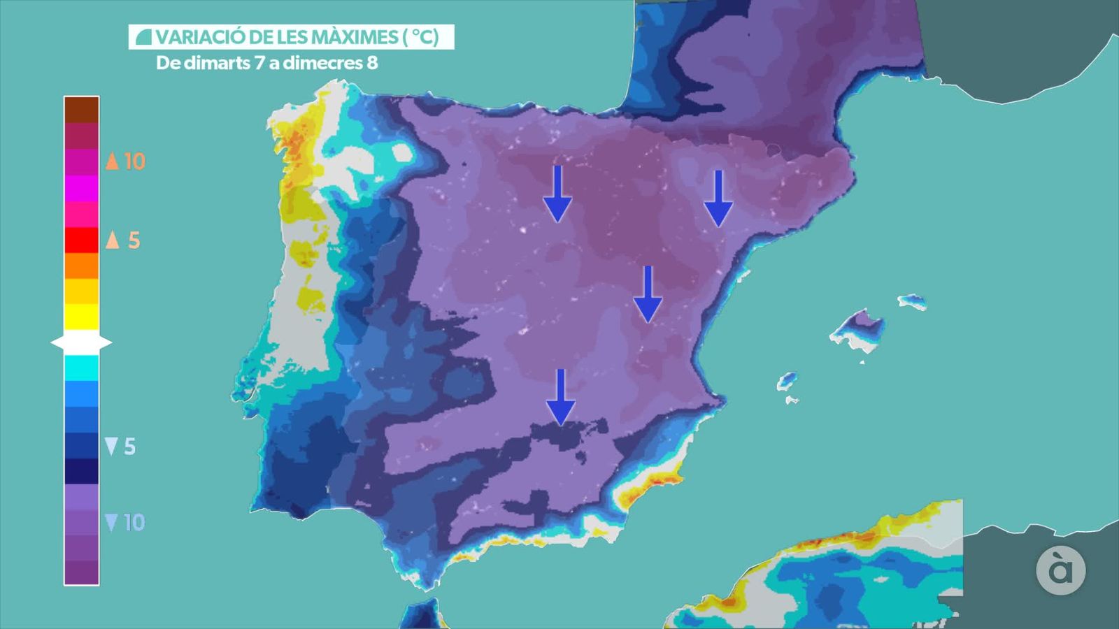 VARIACIÓ MÀXIMES DIMECRES 9