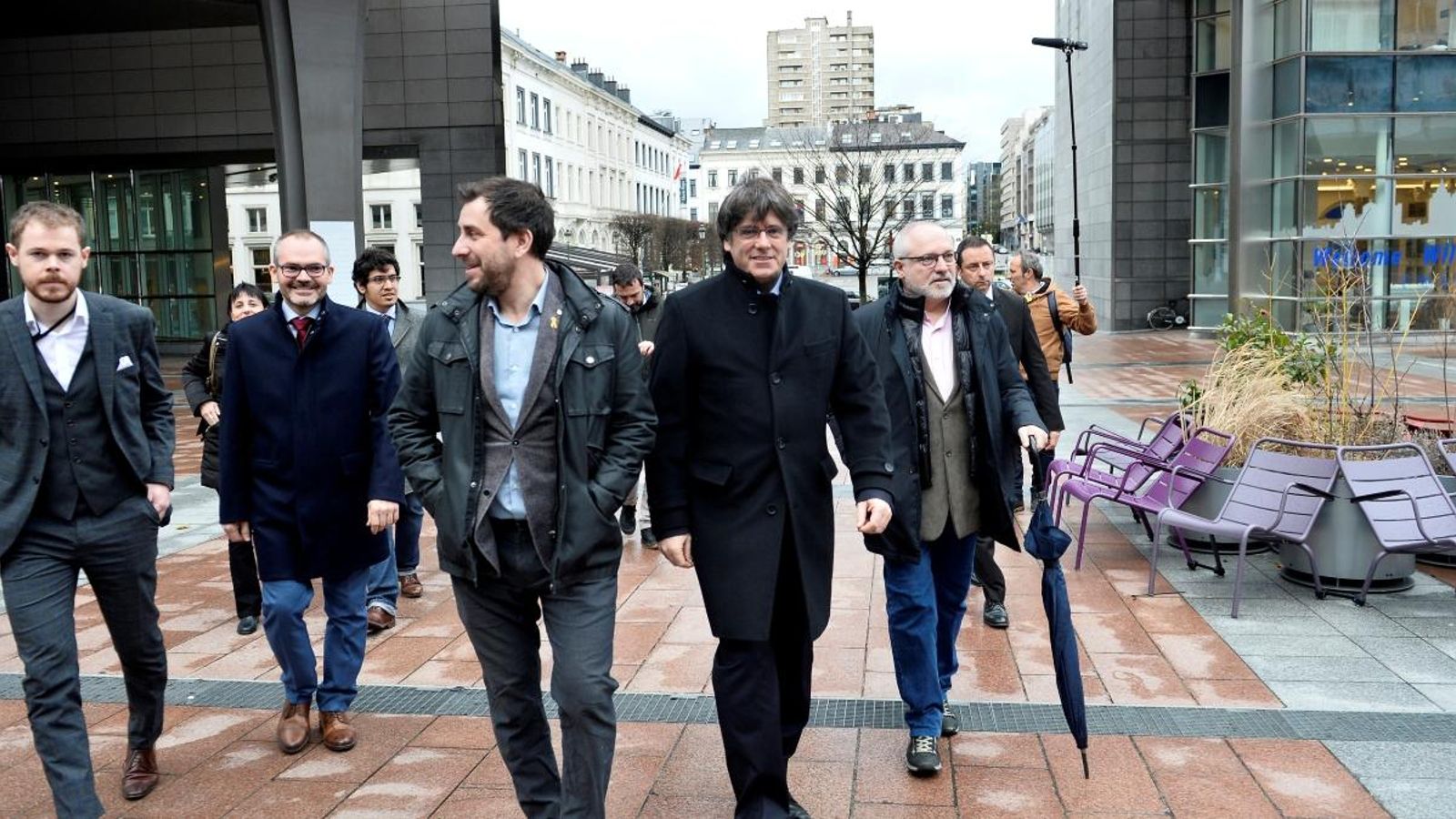 Puigdemont, Comín i Puig entren al Parlament Europeu