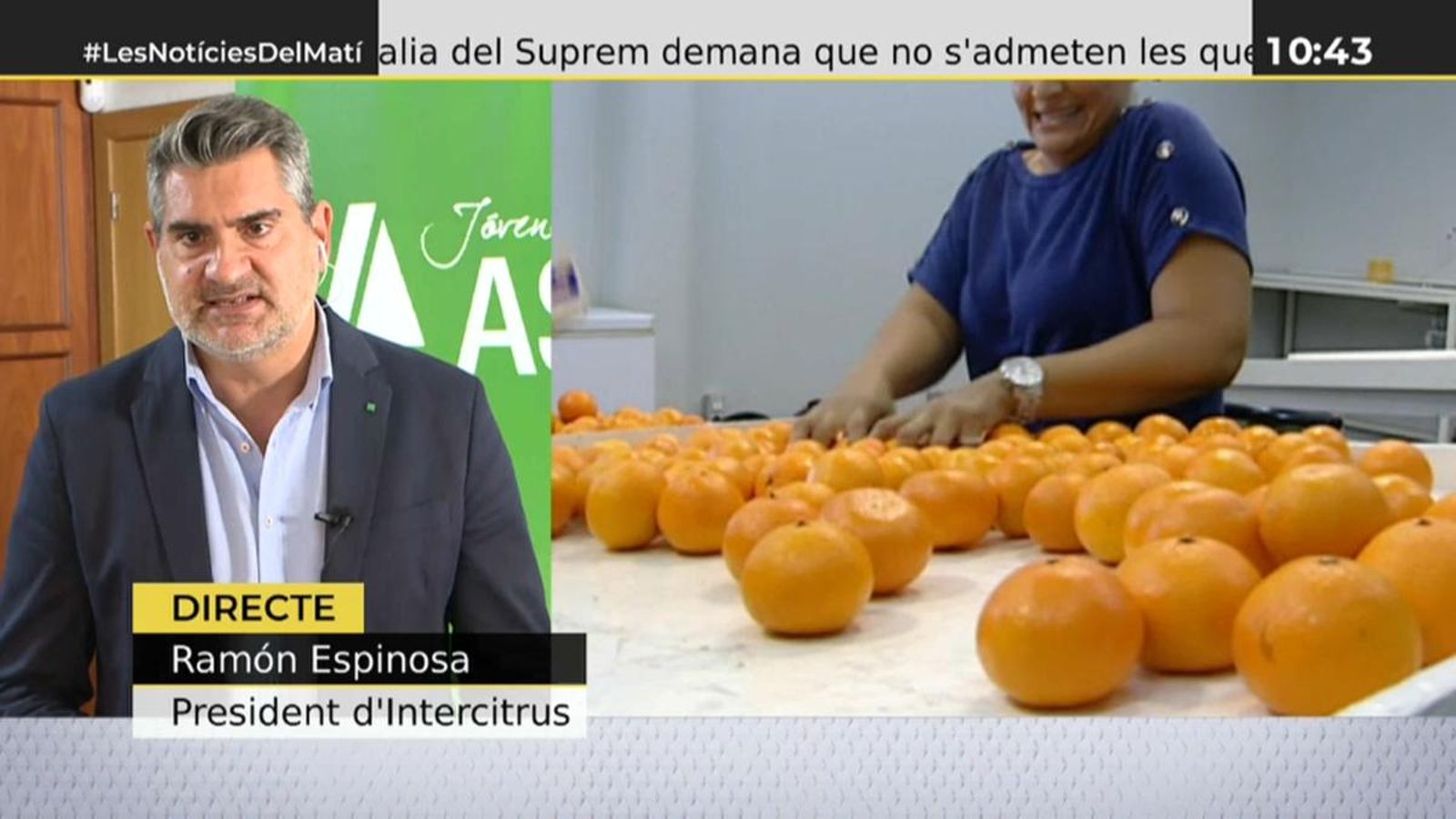 El nou president d'Intercitrus, Ramón Espinosa