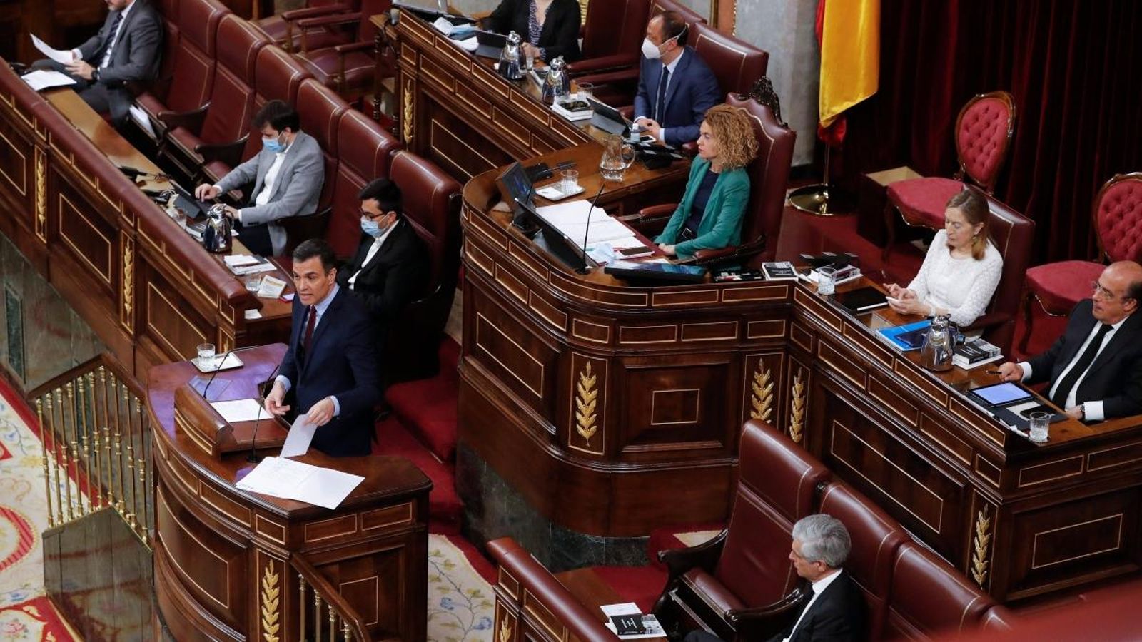 Pedro Sánchez, durant el ple del Congrés