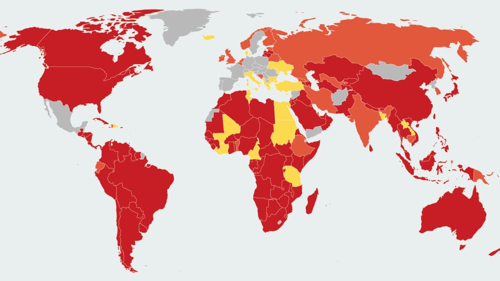 Restriccions als viatges de ciutadans provinents d'Espanya a data de dimarts 28 de juliol de 2020