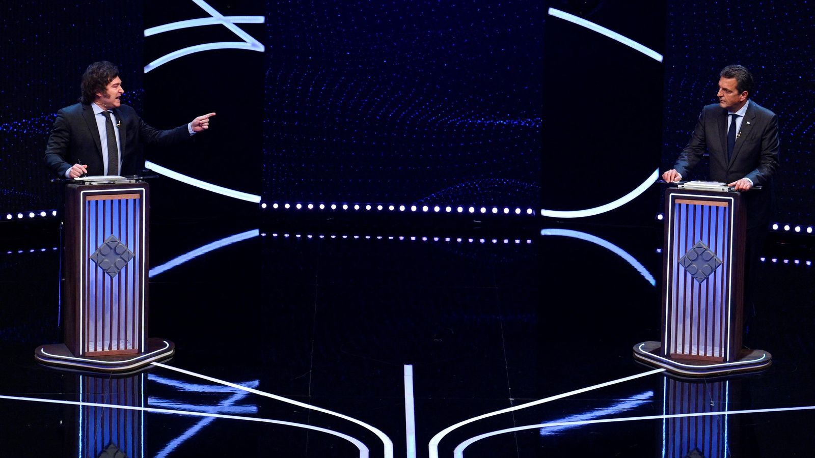 Debat electoral entre Javier Milei i Sergio Massa el passat 12 de novembre