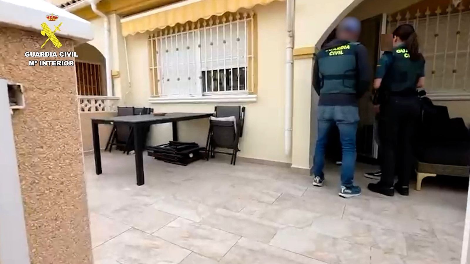 Imatge de l'operatiu desenrotllat per la Guàrdia Civil