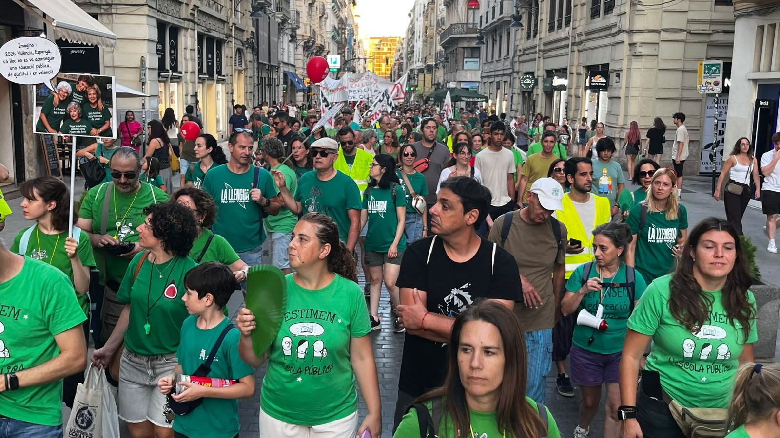 Manifestació per l'educació a València