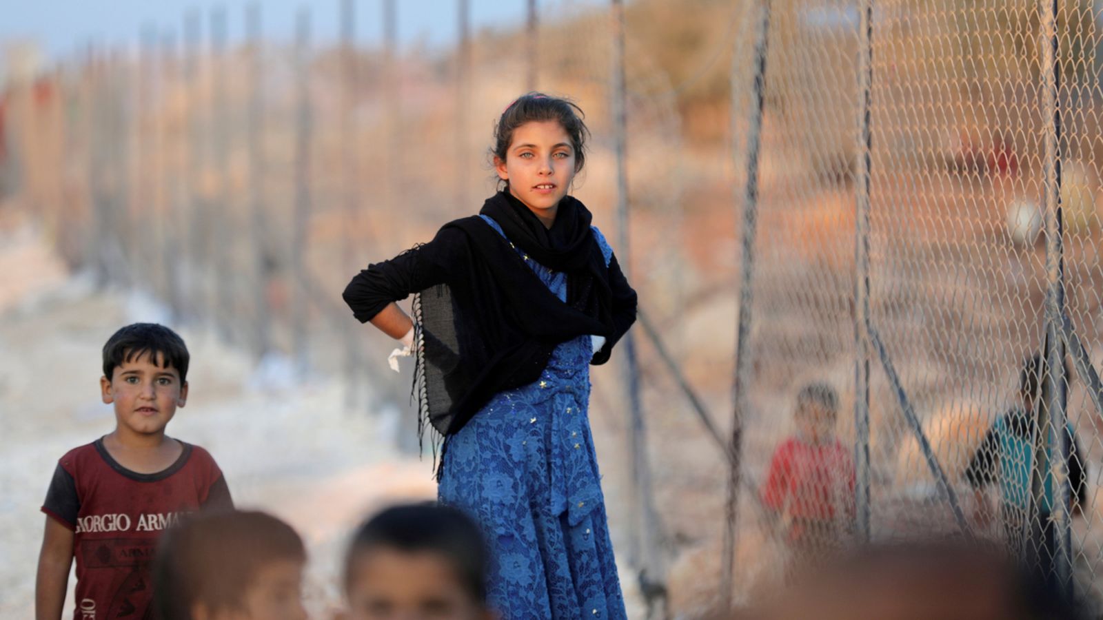 Menors en un camp de refugiats a la província siriana d'Idlib