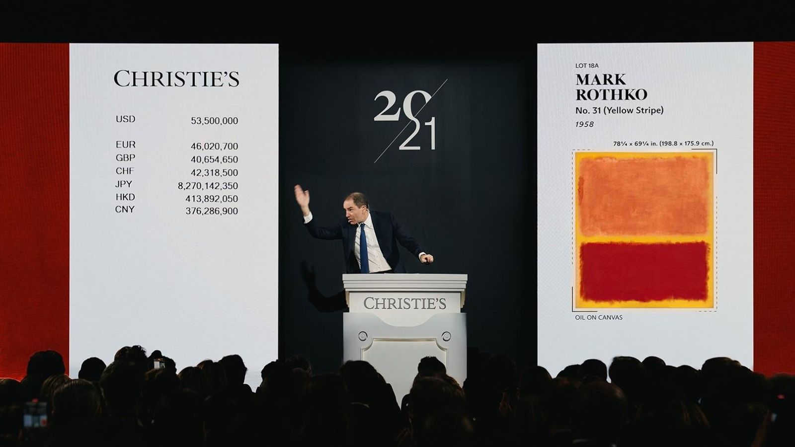 Un quadre del Mark Rothko s’ha adjudicat per més de 62 milions de dòlars a Christie’s, Nova York