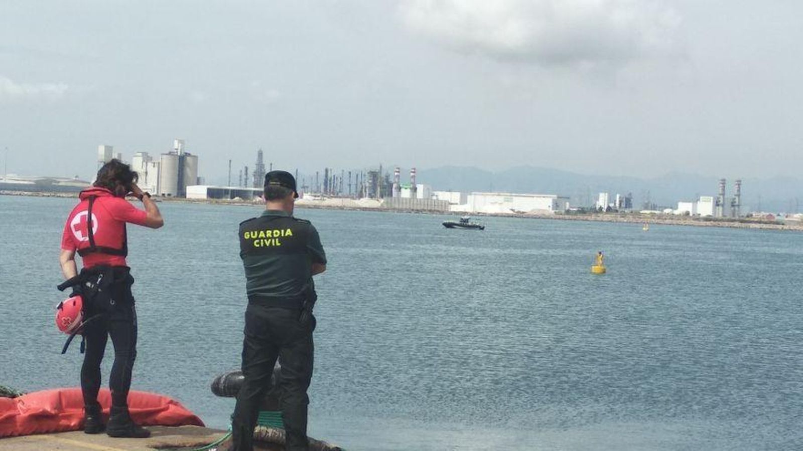 Imatge d'arxiu de la recerca de l'estibador desaparegut al Port de Castelló