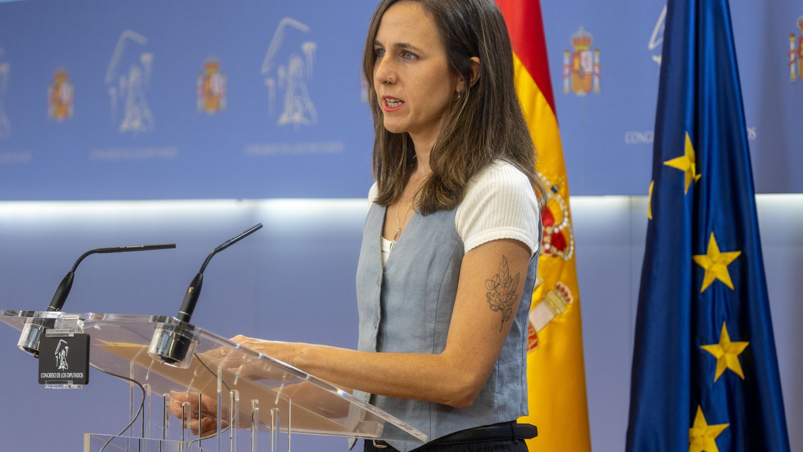 La portaveu de Podem al Congrés Ilone Belarra