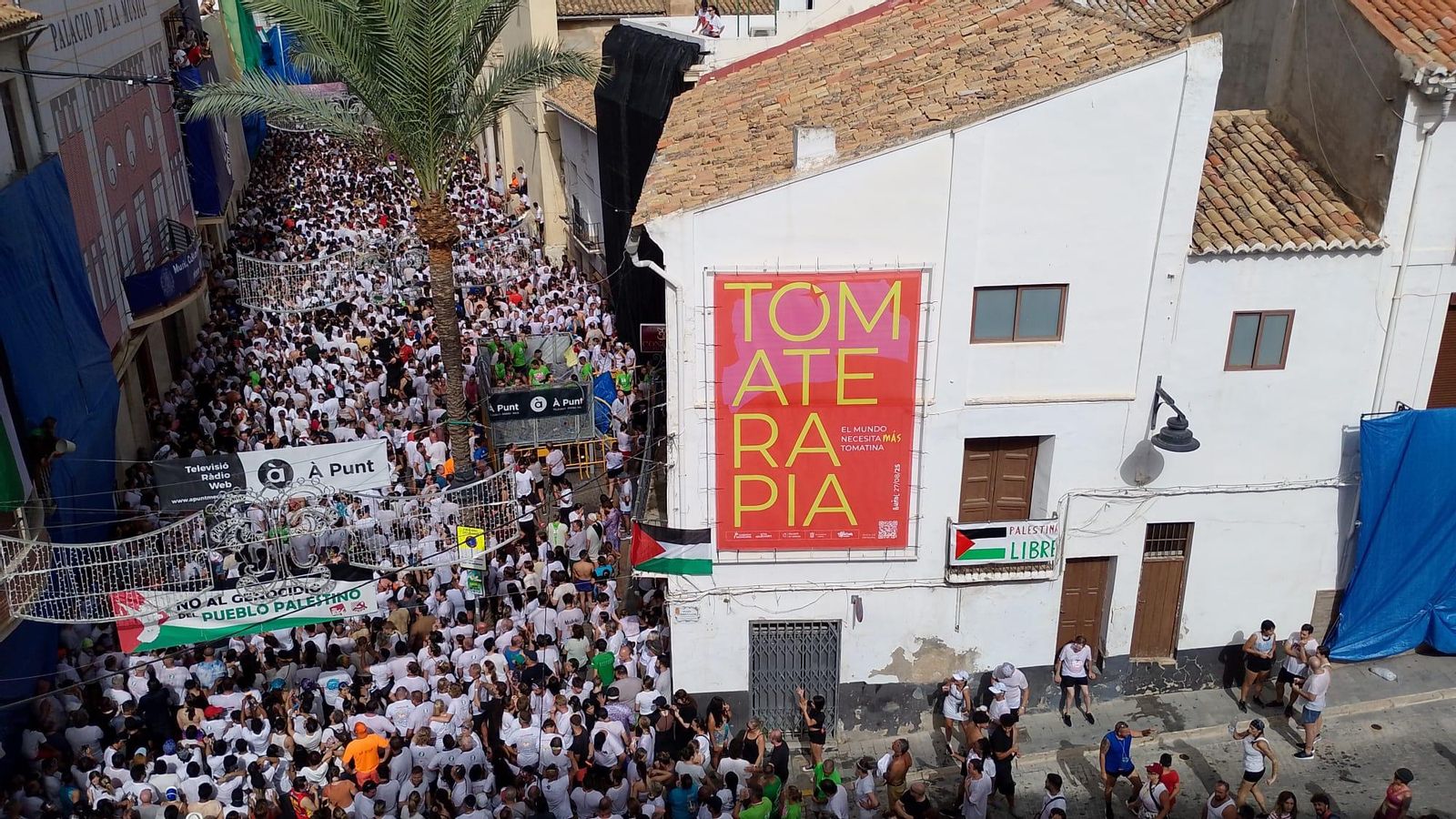 Una imatge dels carrers de Buñol