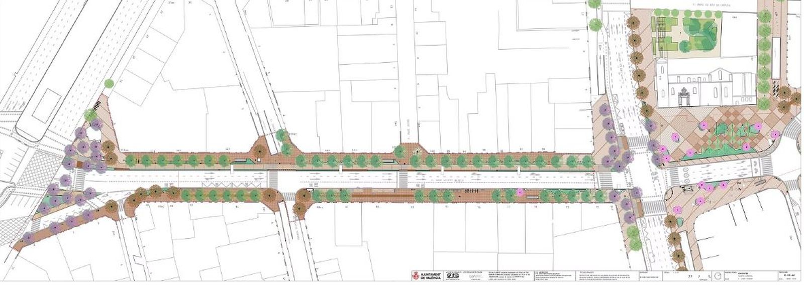 Projecte de com quedarà el carrer de Sant Vicent