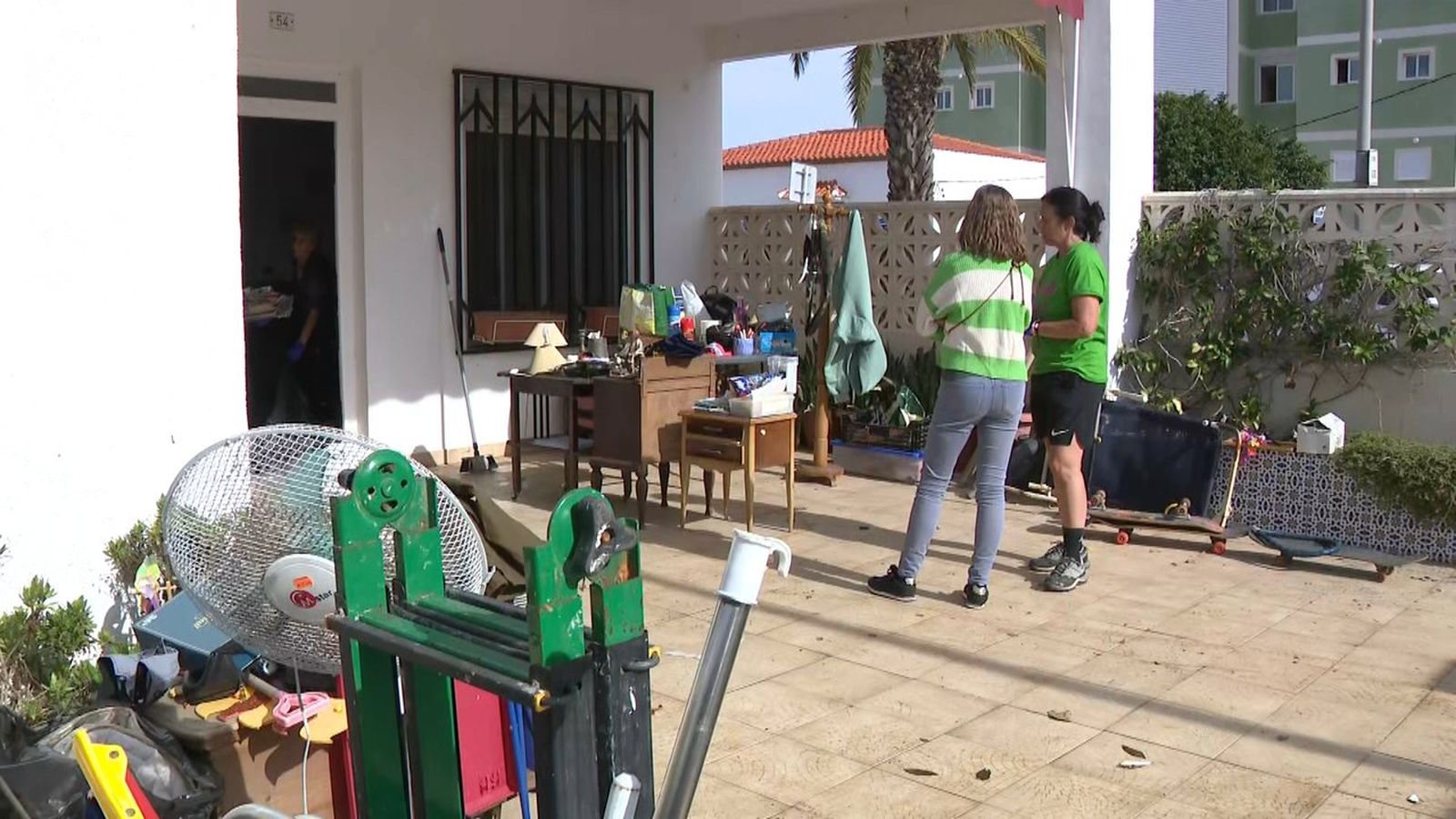 Una de les cases afectades per la dana Adam a Piles
