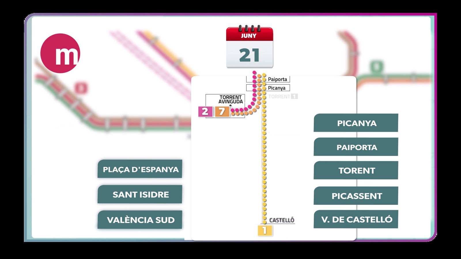 Tram afectat per la dana que encara no està operatiu