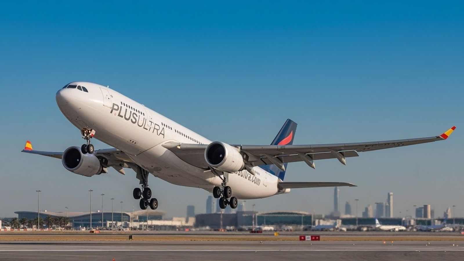 Un avió de l'aerolínia Plus Ultra, en una imatge d'arxiu