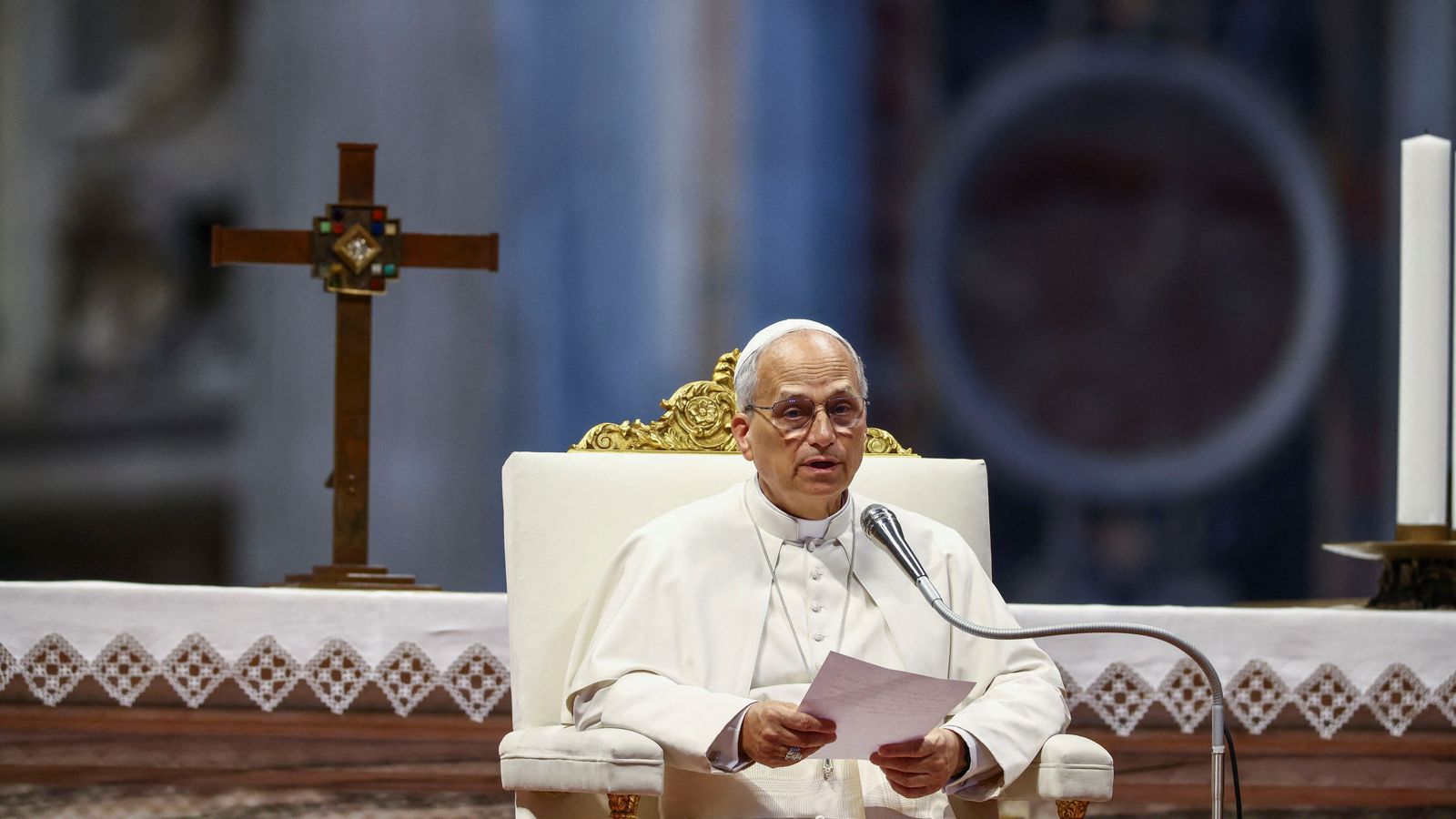 El Papa Lleó XIV durant l'audiència jubilar d'este dissabte a la basílica de Sant Pere