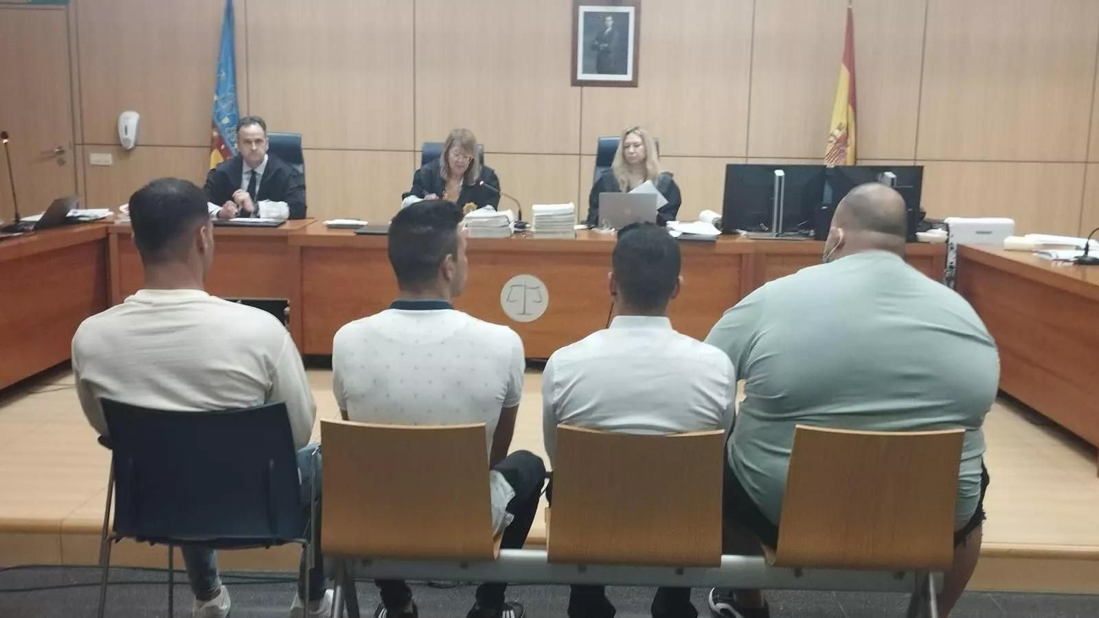 Els acusats en una sessió del juí