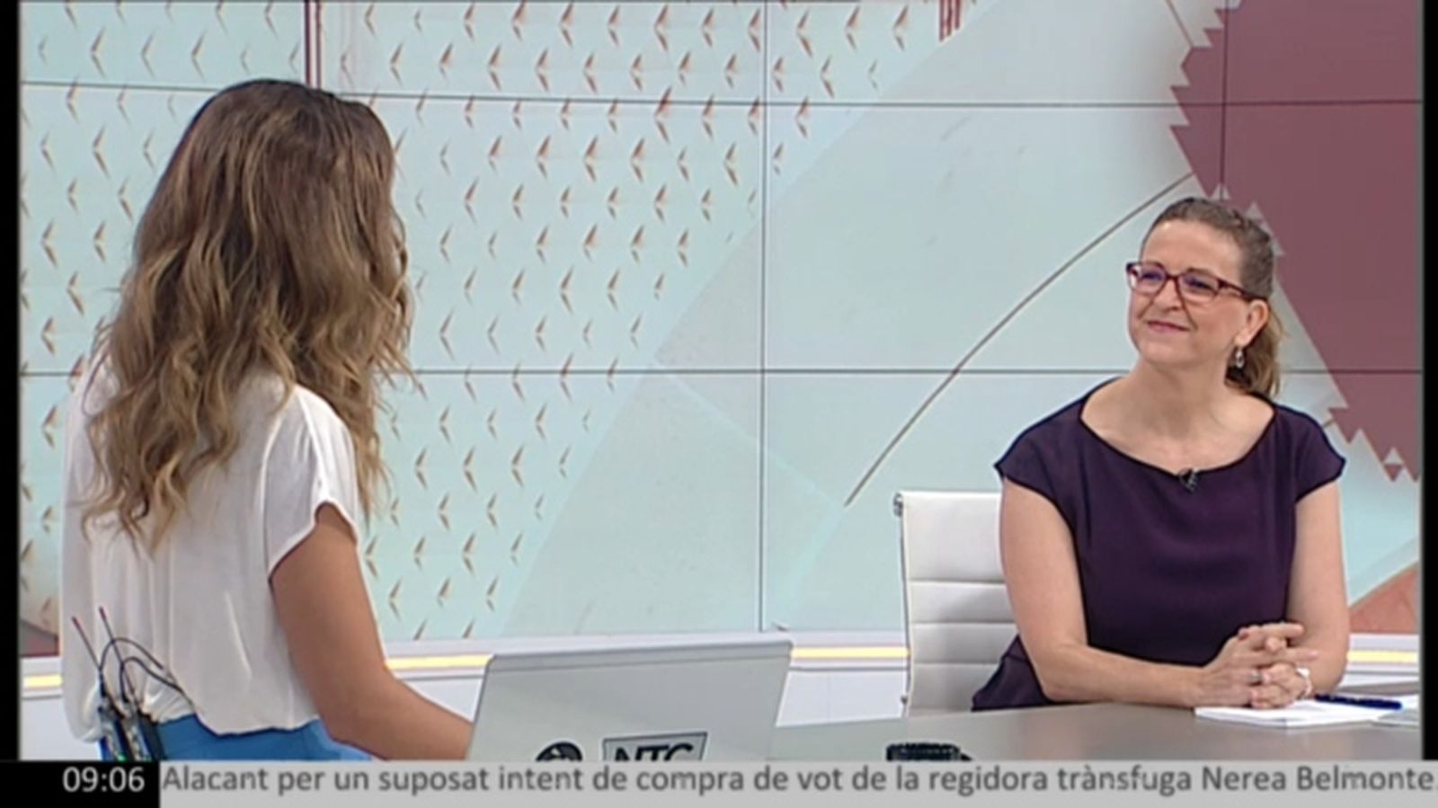La consellera Elena Cebrián en 'À Punt Notícies matí'