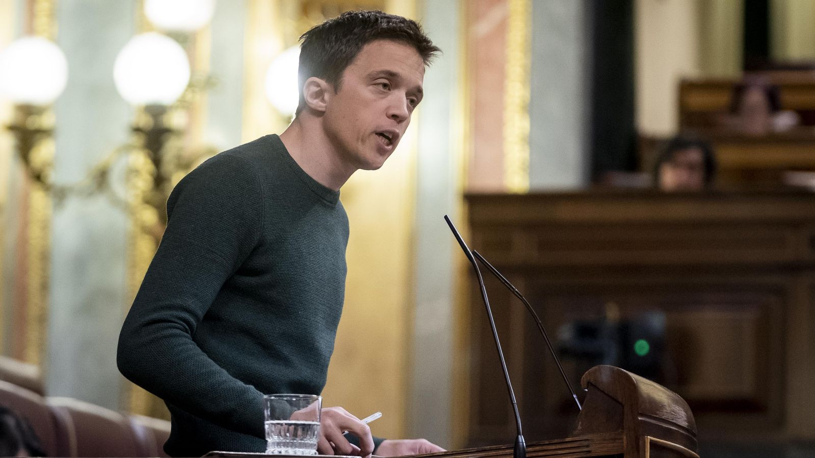 el líder de Més País, Íñigo Errejón, durant una sessió plenaria al Congrés en una matge d'arxiu