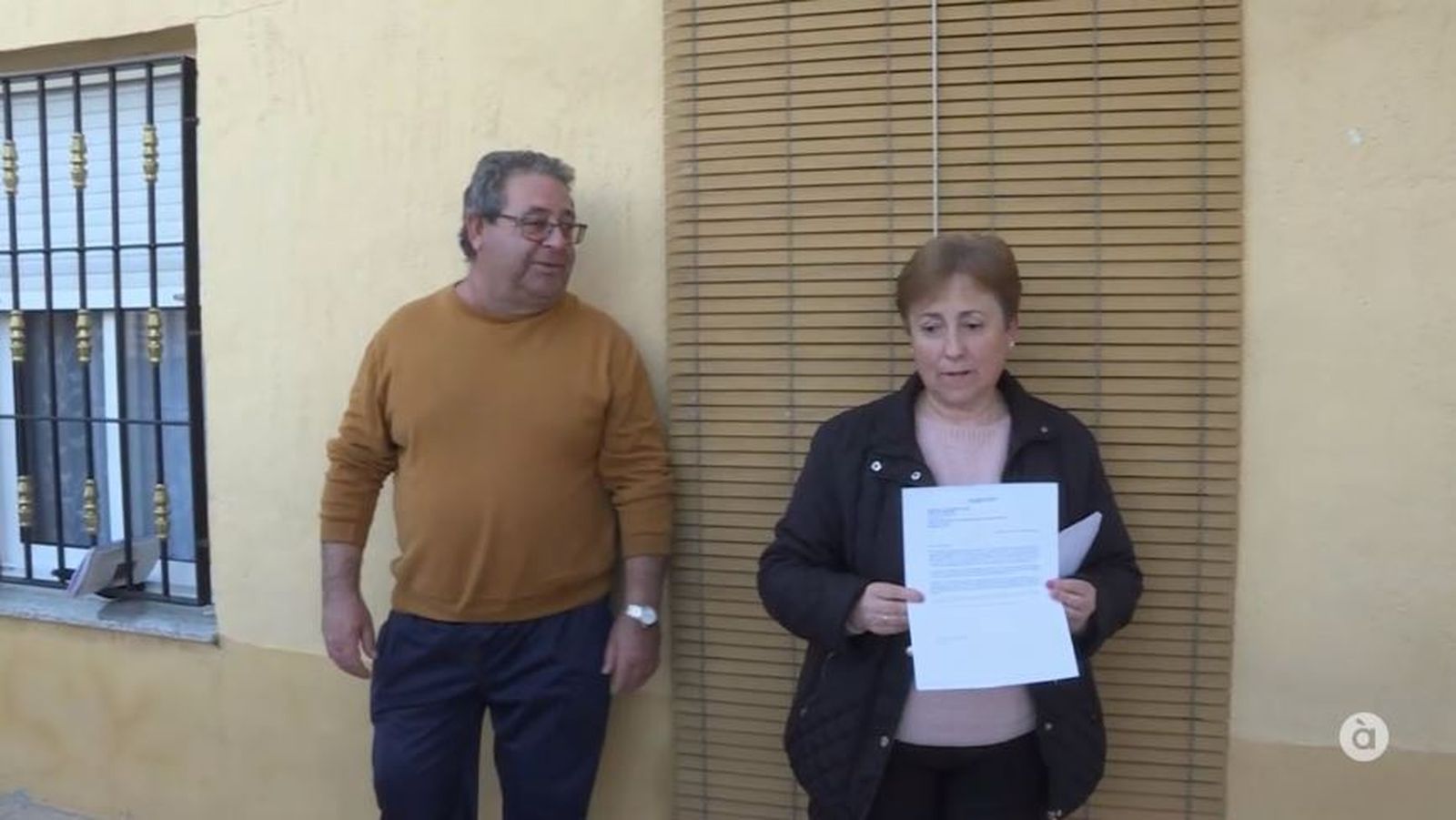 Família afectada pels desnonaments d'Asp