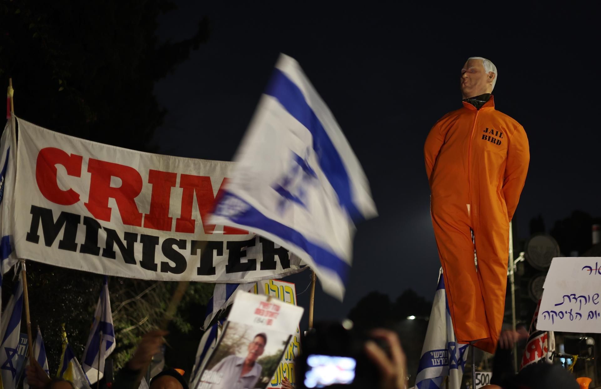 Les famílies dels presos israelians protesten en Jerusalem
