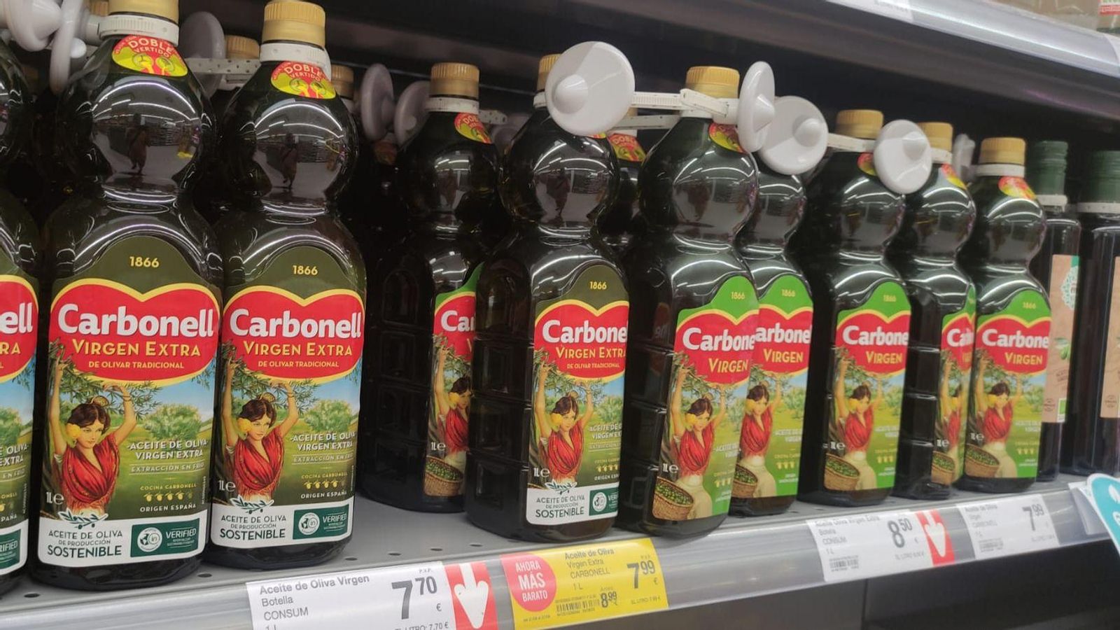 Preu oli d'oliva disparat