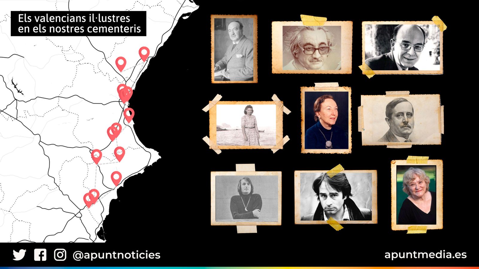 Els valencians il·lustres que descansen en els nostres cementeris