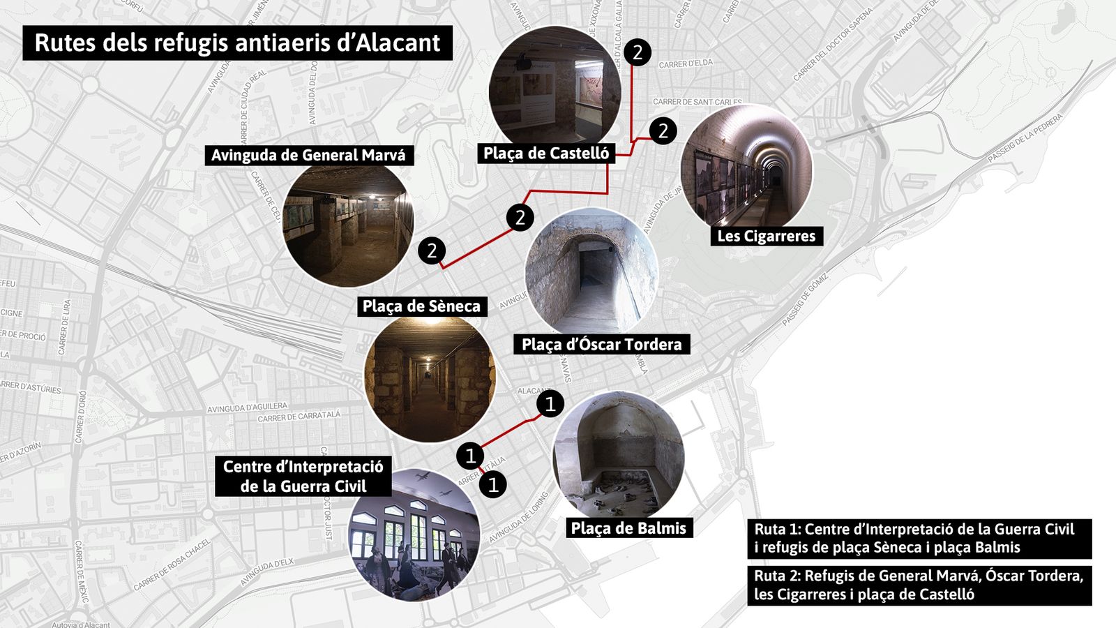 Rutes dels refugis antiaeris d'Alacant