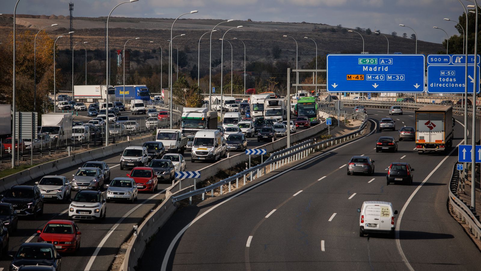 L'autovia A-3, que uneix Madrid amb la Comunitat Valenciana, és una de les que més trànsit absorbirà durant l'operació especial de trànsit de Nadal
