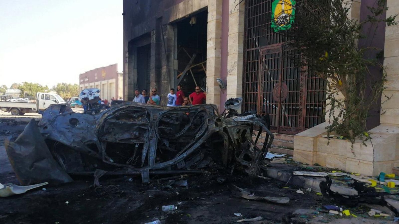 L’explosió s’ha produït aquest dissabte enfront d’un centre comercial