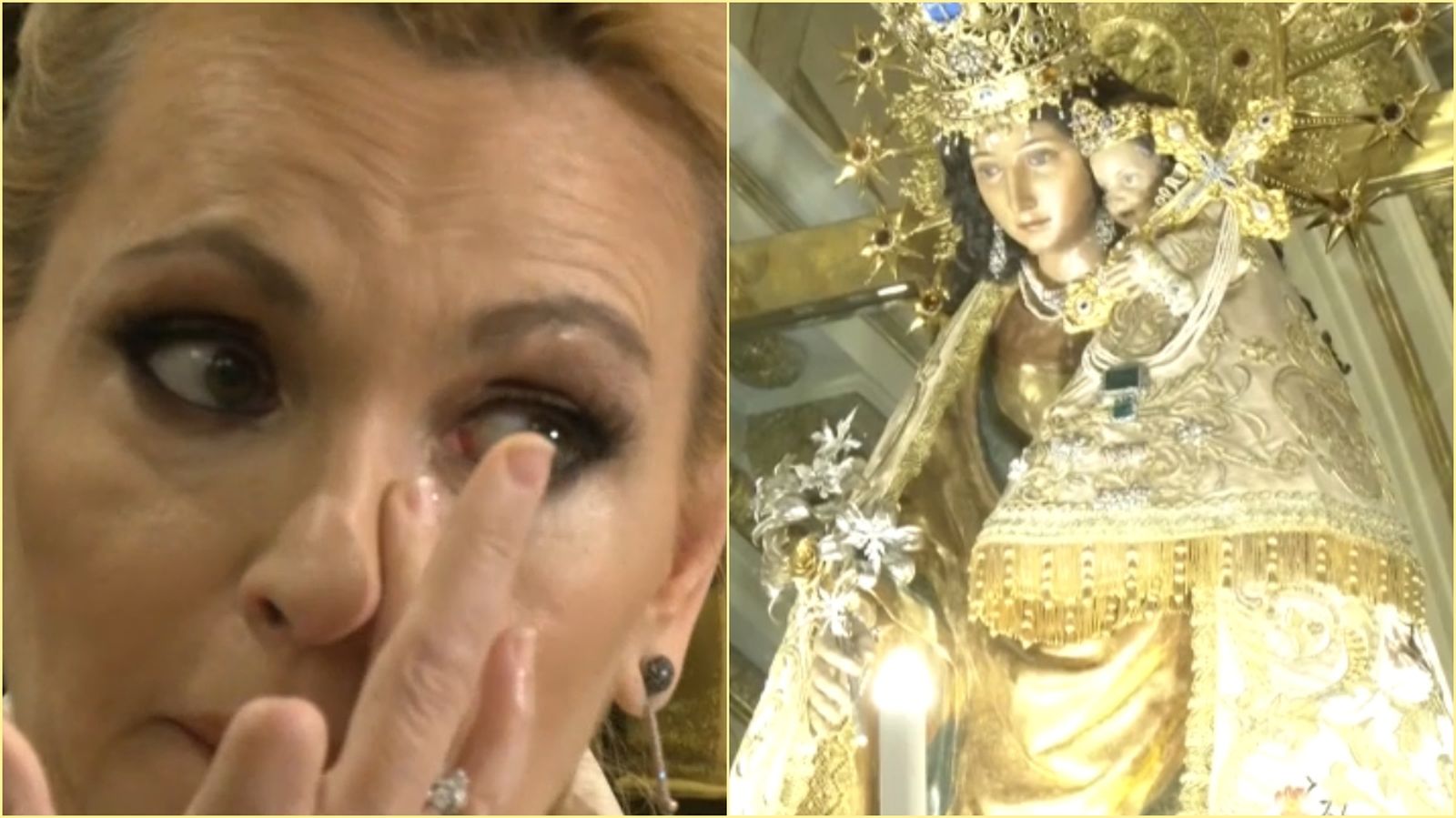 Ainhoa Arteta s'emociona a la Basílica de la Mare de Déu dels Desemparats