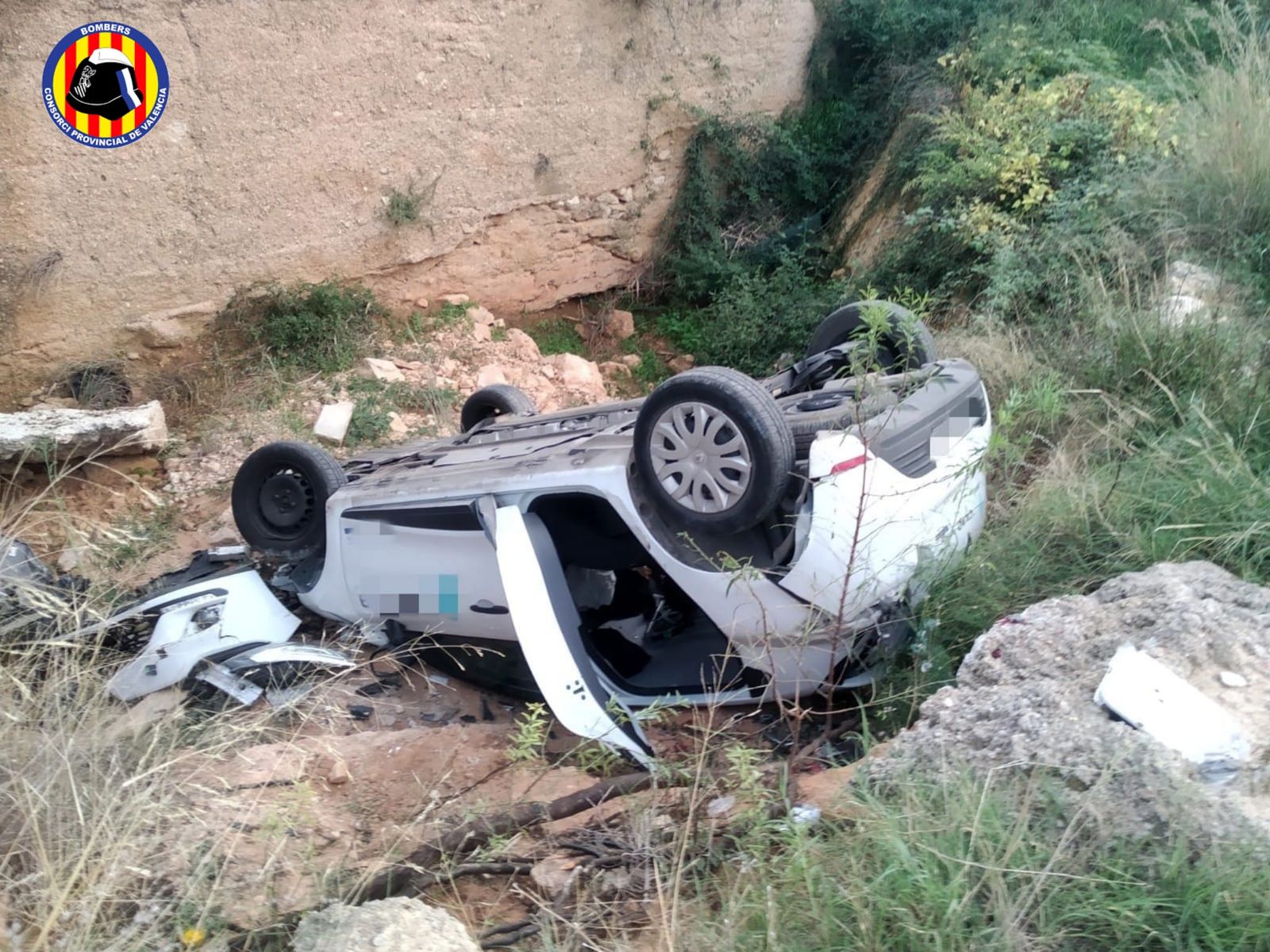 Imatge de l'accident de trànsit a Xiva