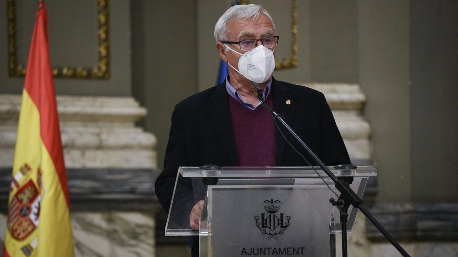 L’alcalde de València, Joan Ribó, en una roda de premsa recent