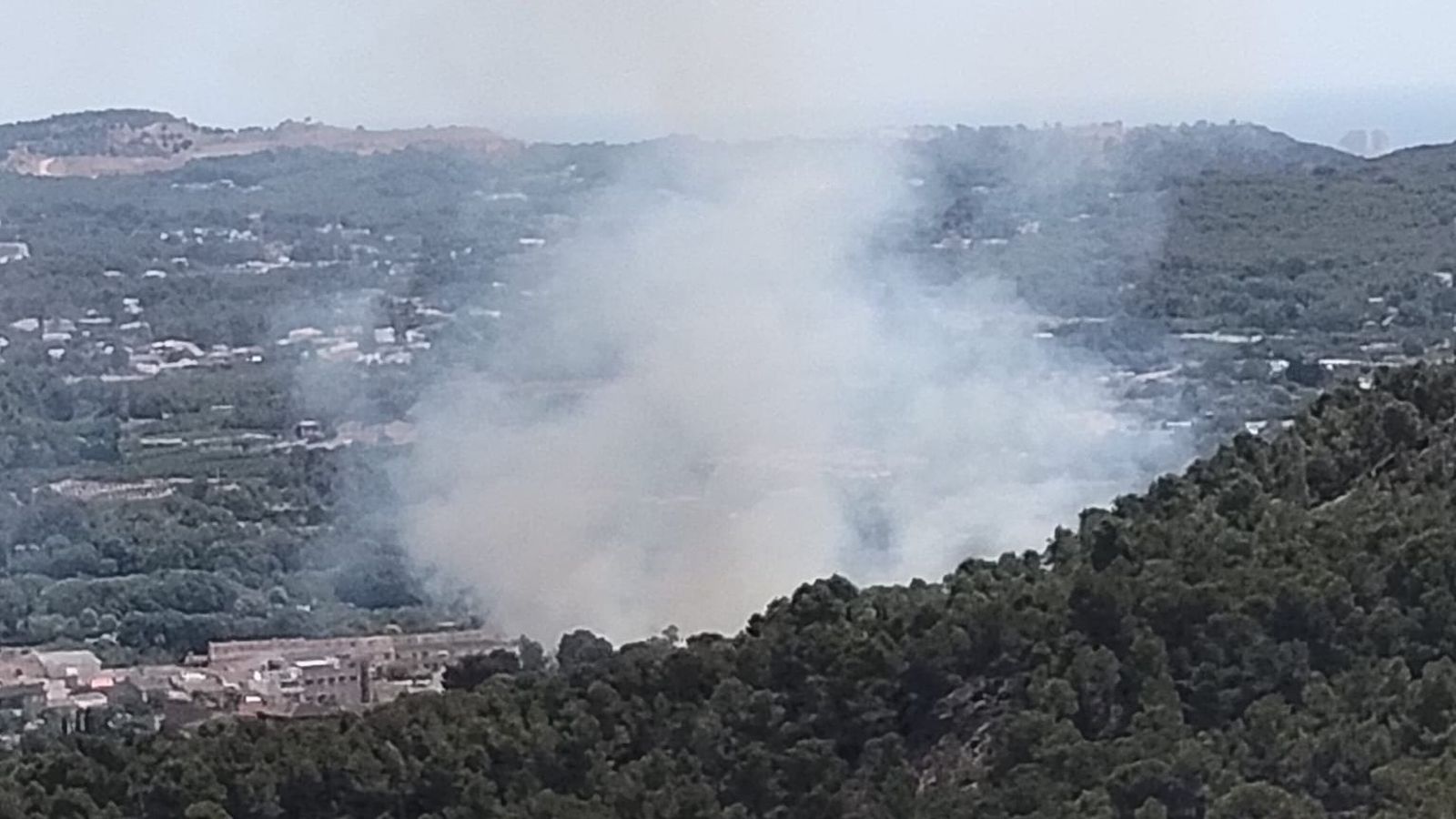 Incendi registrat a Estivella